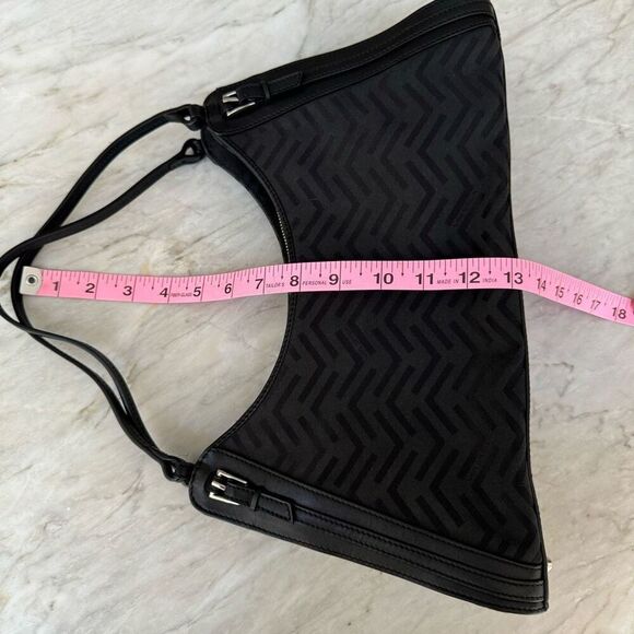 Via Spiga Black Fabric W/Leather Trim Shoulder Bag. - Picture 8 of 8